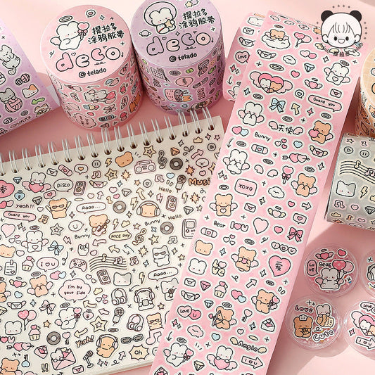 Deco Cartoon Stickers Roll (5m) - ShopHaul