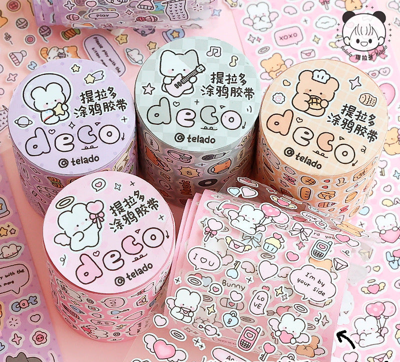 Deco Cartoon Stickers Roll (5m) - ShopHaul