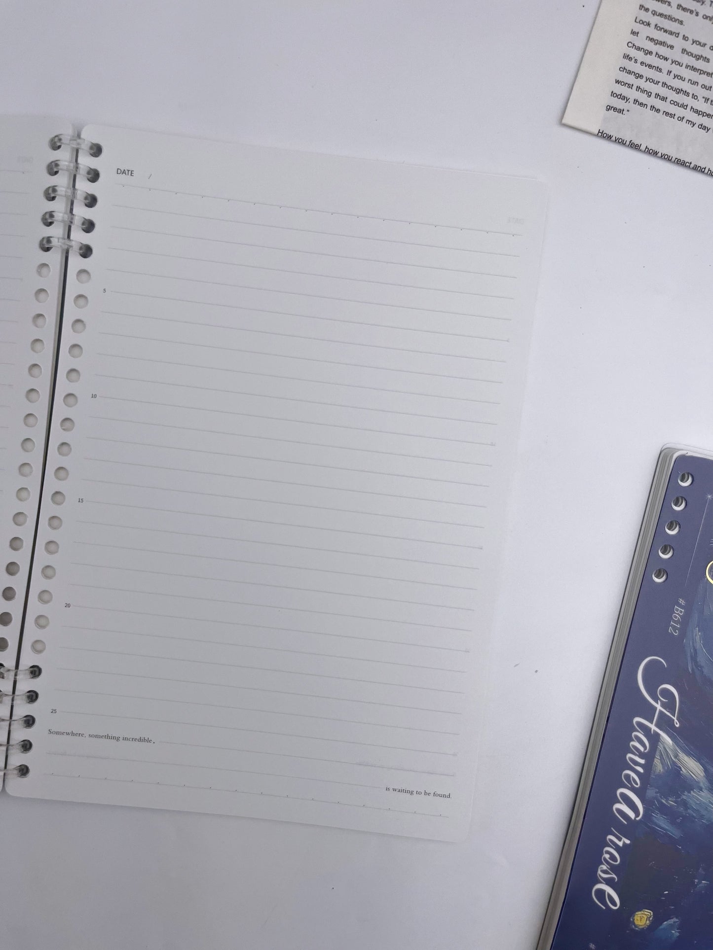 B5 Spiral Lined Notebook (120 pages)