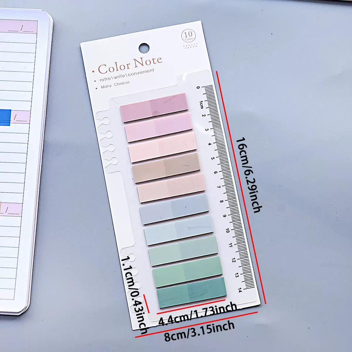 Gradient Index Transparent Sticky Tabs