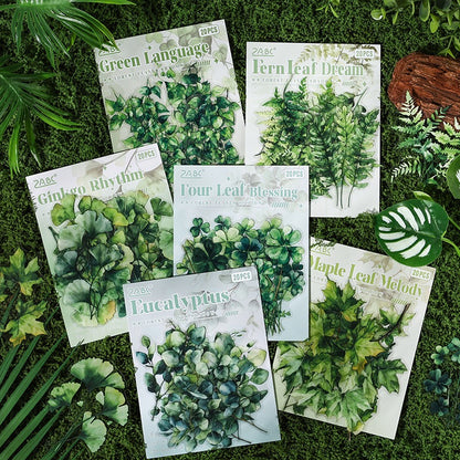 Leaf Stickers Set (20 pcs)