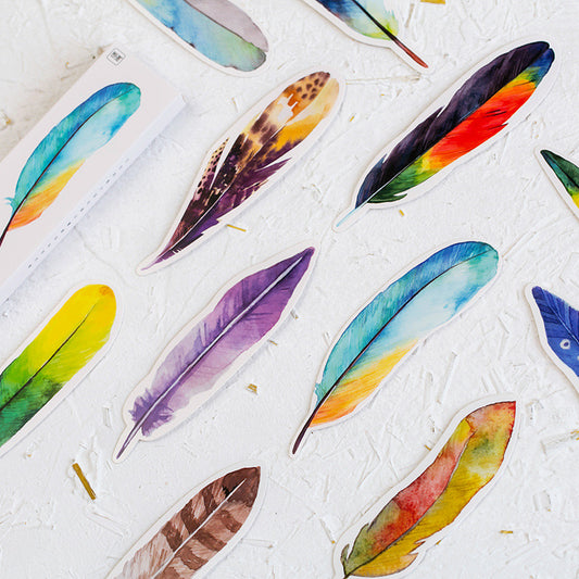 Feather Paper Bookmark