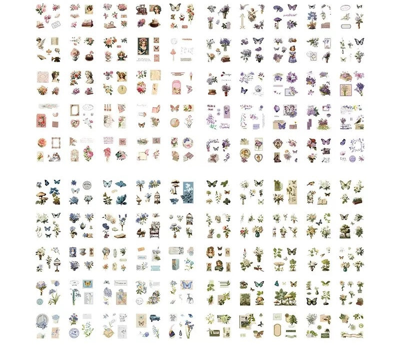 100pcs Mini Sticker Sheets