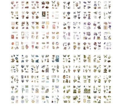 100pcs Mini Sticker Sheets