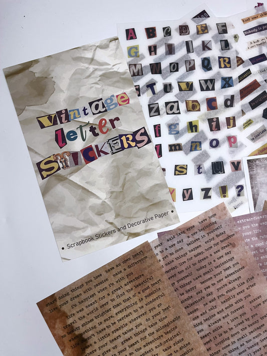 Vintage Sticker Sheets (38 sheets)