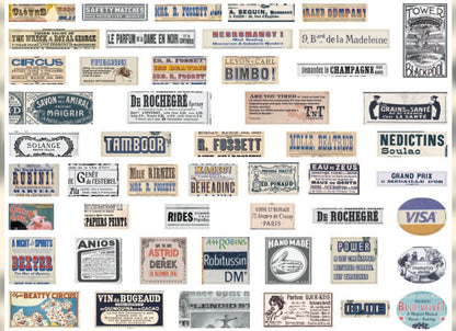 Retro style Paper Stickers (20 pcs) - ShopHaul