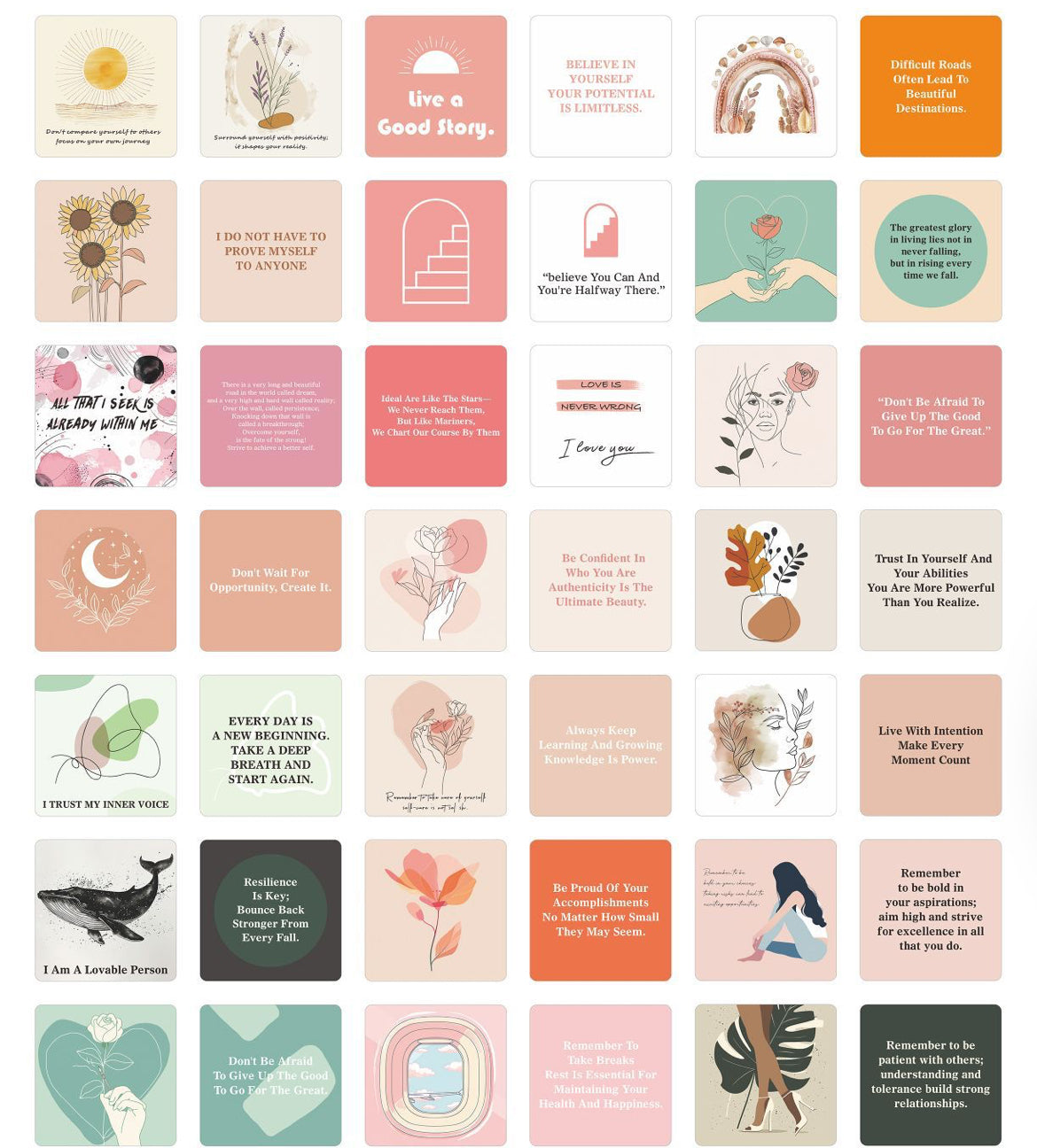 Women Inspirational Affirmation Cards (400g thick) plus wooden desk stand