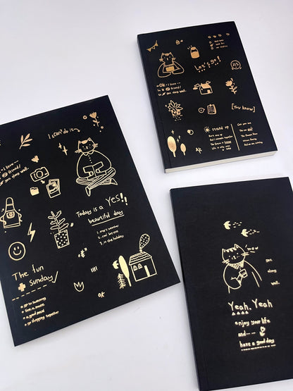 A5 / B5 Blank Notebook - 256 pages, 80g