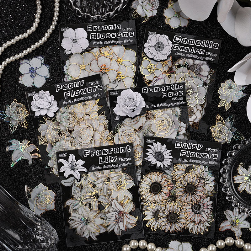 Floral Stickers Set (20pcs)