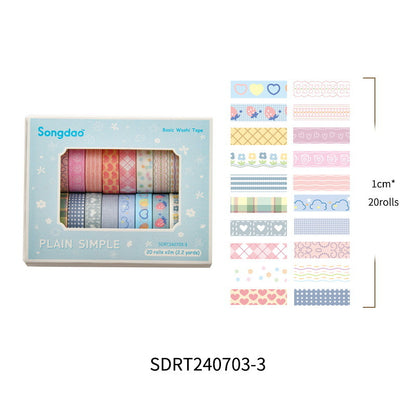 Sangdao Washi Tapes Box (20 rolls) - ShopHaul