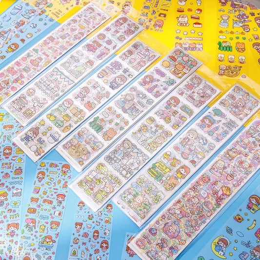 Long Cartoon Sticker Sheet - ShopHaul