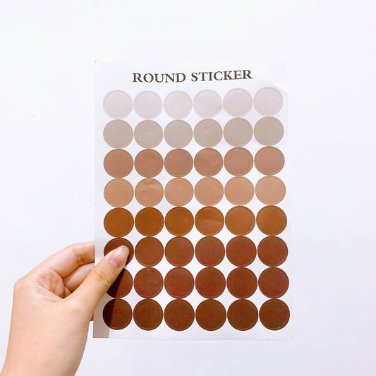 Morandi Polkadot Stickers Sheet - ShopHaul