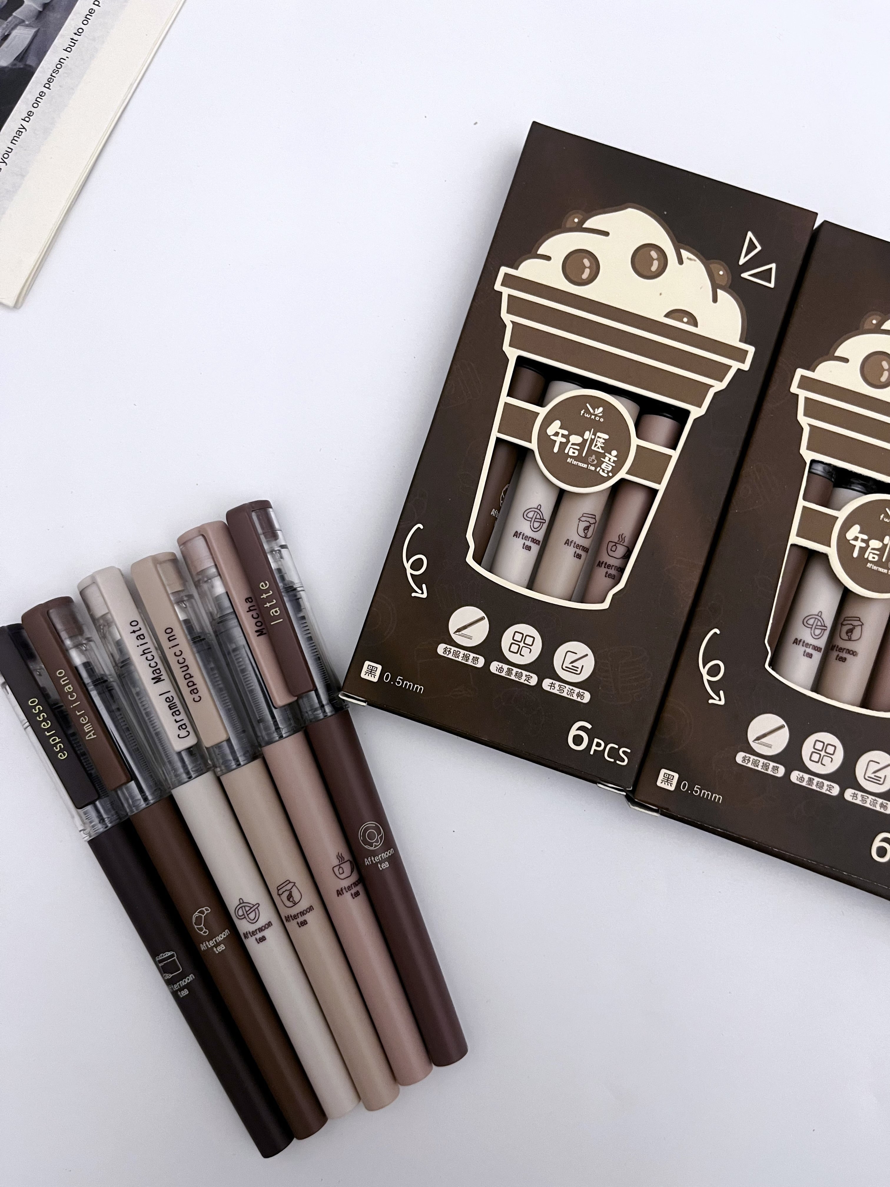 Coffee Rollerball Black Ink Pens - ShopHaul