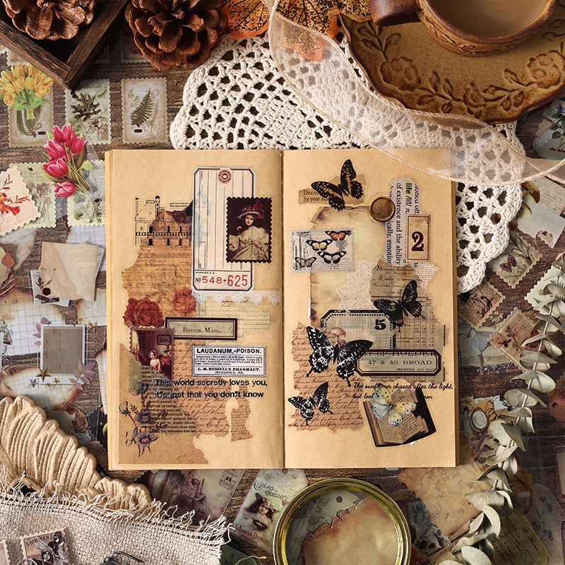 Retro / Vintage Stickers Book