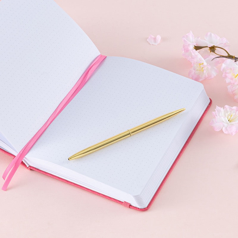 Velvet Hardcover Bullet / Dot Grid Journal (160gsm, 192 pages) - A5 size