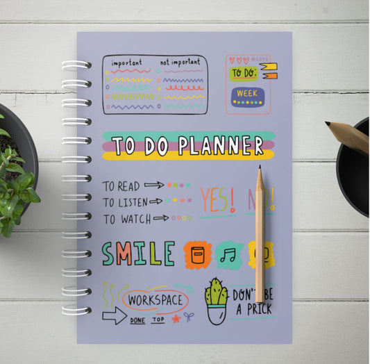 Undated Todo Planner Book
