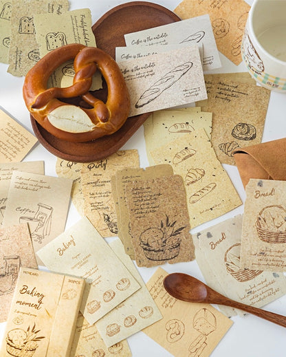 Mocard Vintage Material Paper Stickers Set