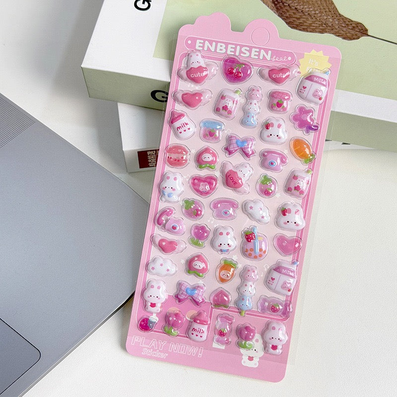 3D stickers sheet