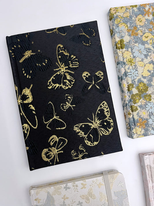 Fabric Patterned Lined A5 Journal