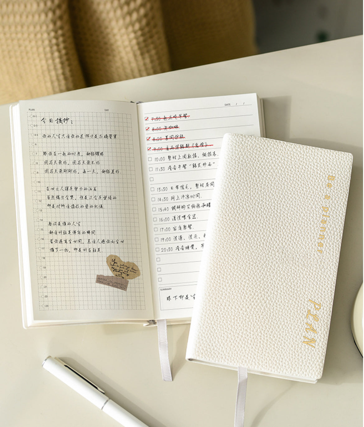 Litchi 24-hours / Daily Planner Book (196 pages) - A6 size