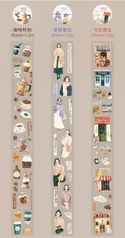 Slow Life Series PET Stickers Roll