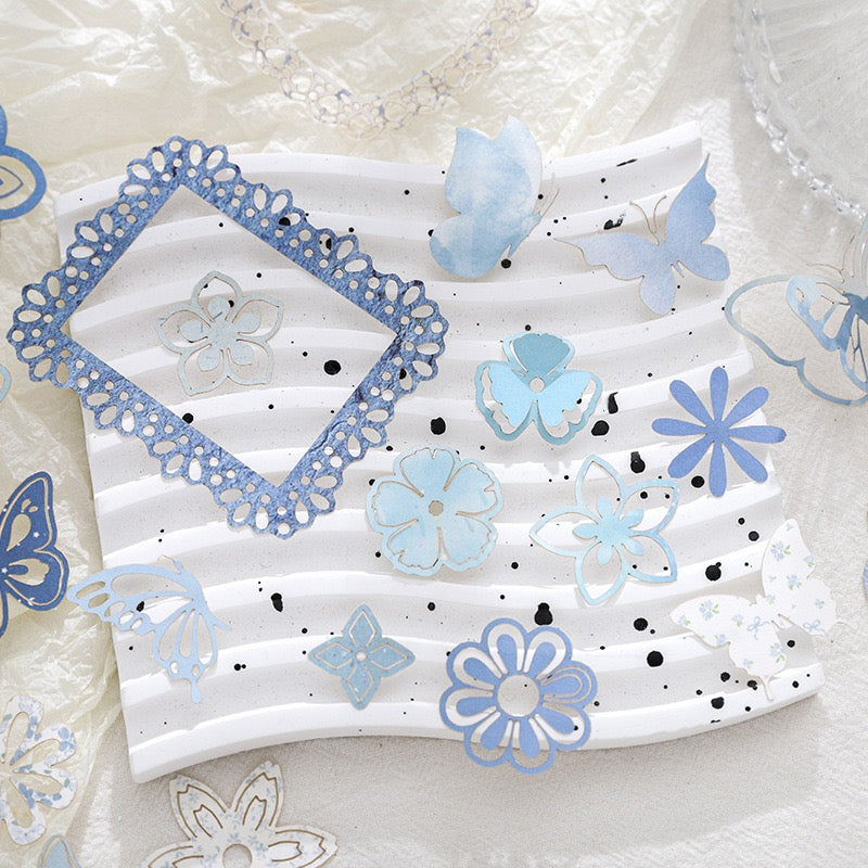 Lace Floral / Butterfly Material Paper Pack