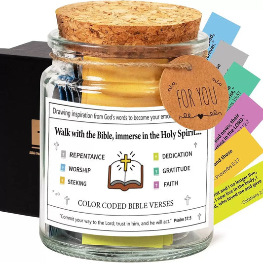 Color Coded Bible Verses Jar (90 pcs)