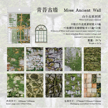 Retro Landscaping Material Paper