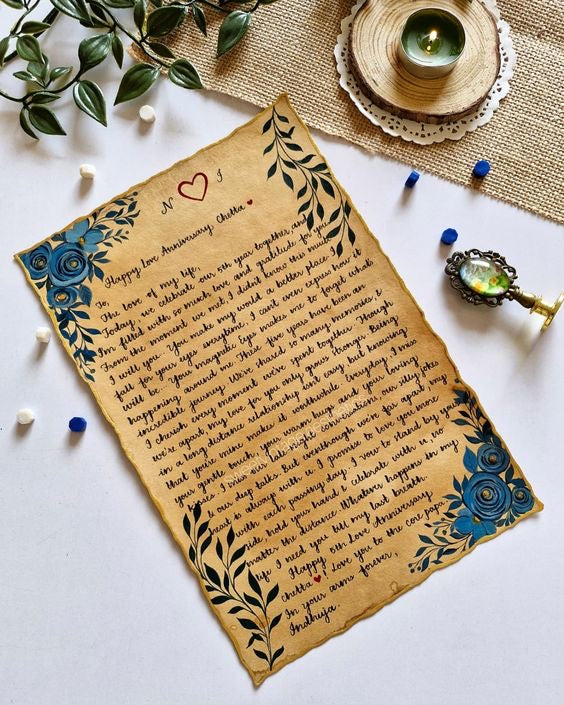 Wax-sealed Handwritten Vintage Letter