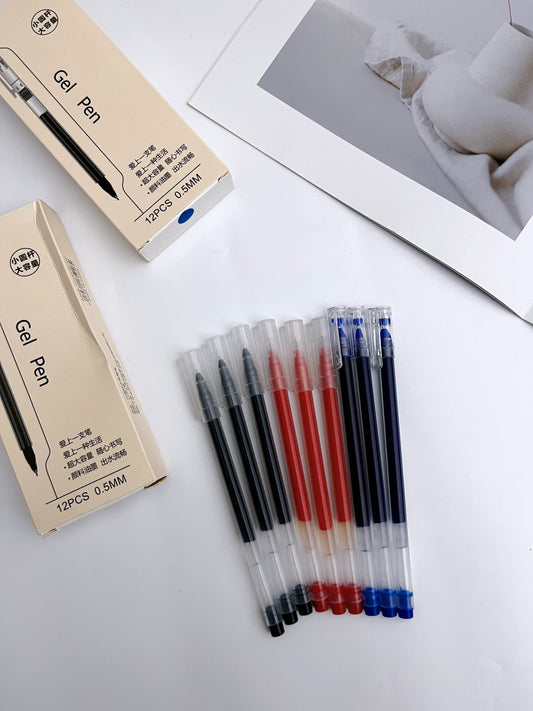 Black, Blue, Red Gel Pens - ShopHaul