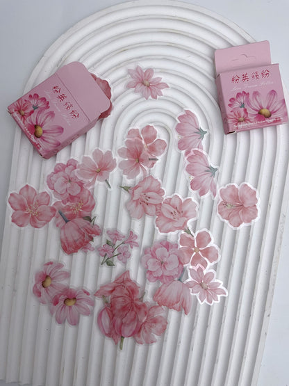 PVC Floral Stickers Set (46pcs)