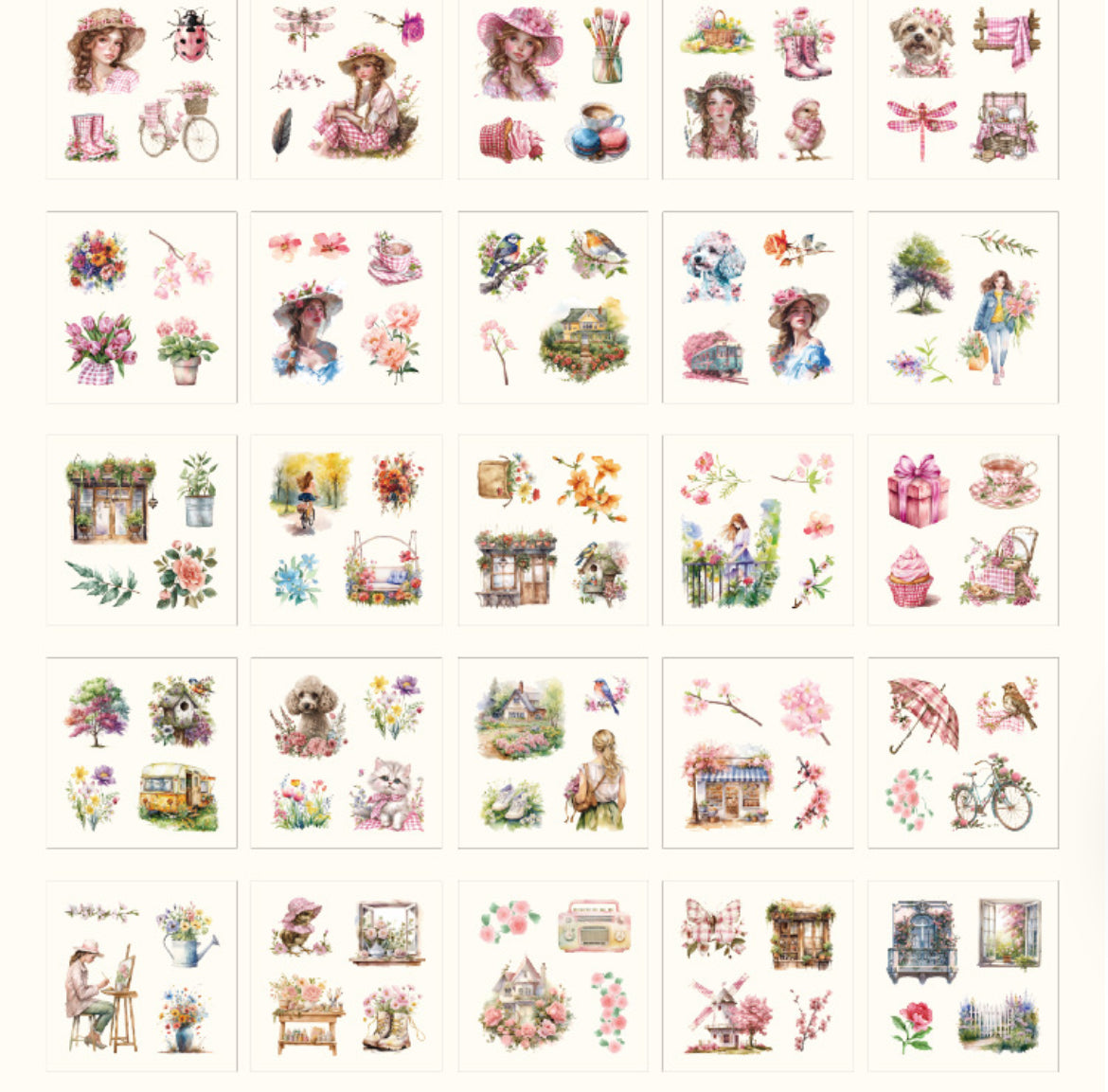 PET Stickers Box (100 mini sheets)