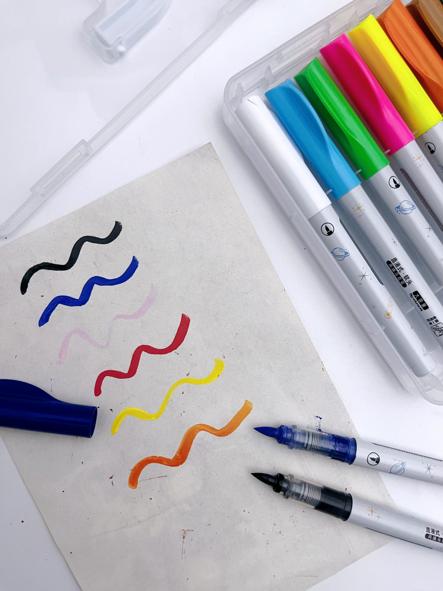 Acrylic Brush Pens / Markers Set (12 pcs)