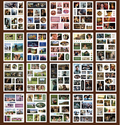 Deco Color-themed Stickers Book