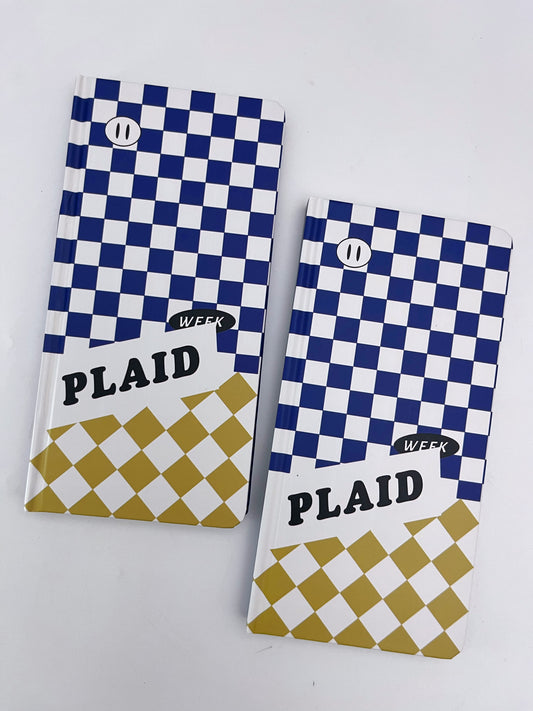 Plaid A6 Square Gridded Journal
