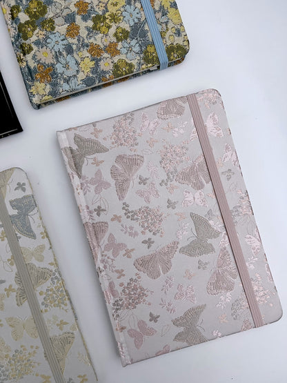 Fabric Patterned Lined A5 Journal