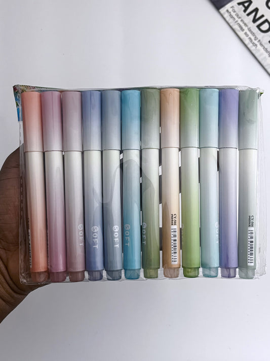 Gradual Gradient 12pcs Highlighters Set - ShopHaul
