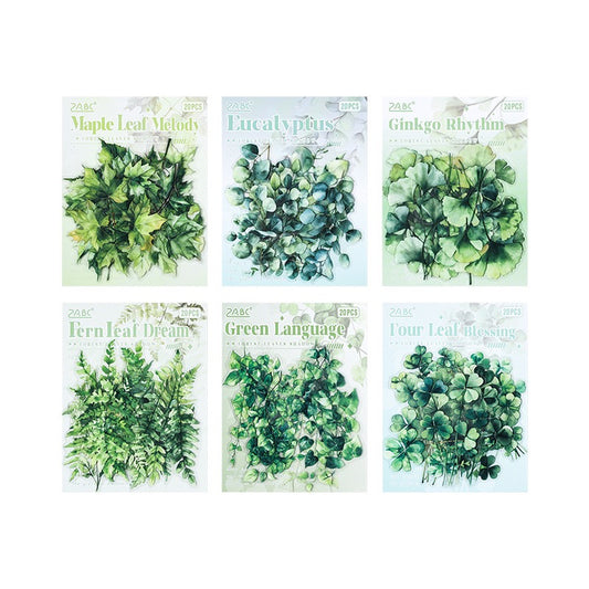 Leaf Stickers Set (20 pcs)
