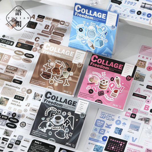Collage Freedom Sticker Book - ShopHaul