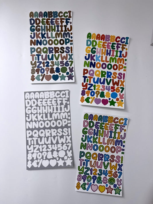 Alphabet Sticker Sheet - ShopHaul