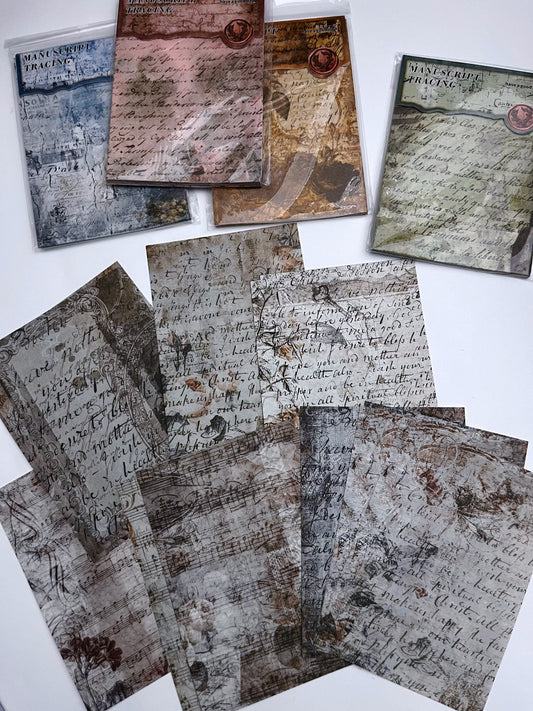 Vintage Handwriting Scrap Papers Set - ShopHaul