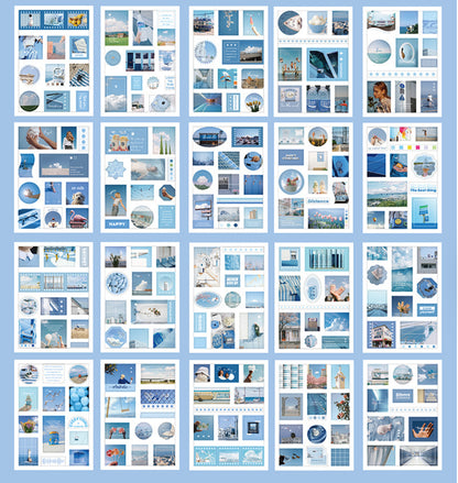 Deco Color-themed Stickers Book