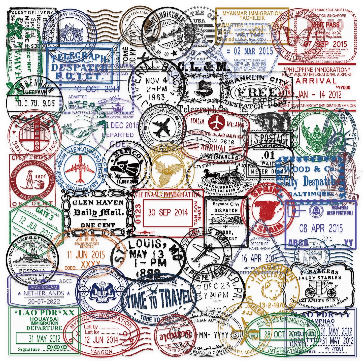 Transparent Label Stickers (10 pcs)