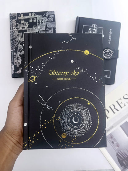 A5 Black Blank Sheets Journal - ShopHaul