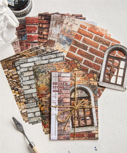 Retro Landscaping Material Paper