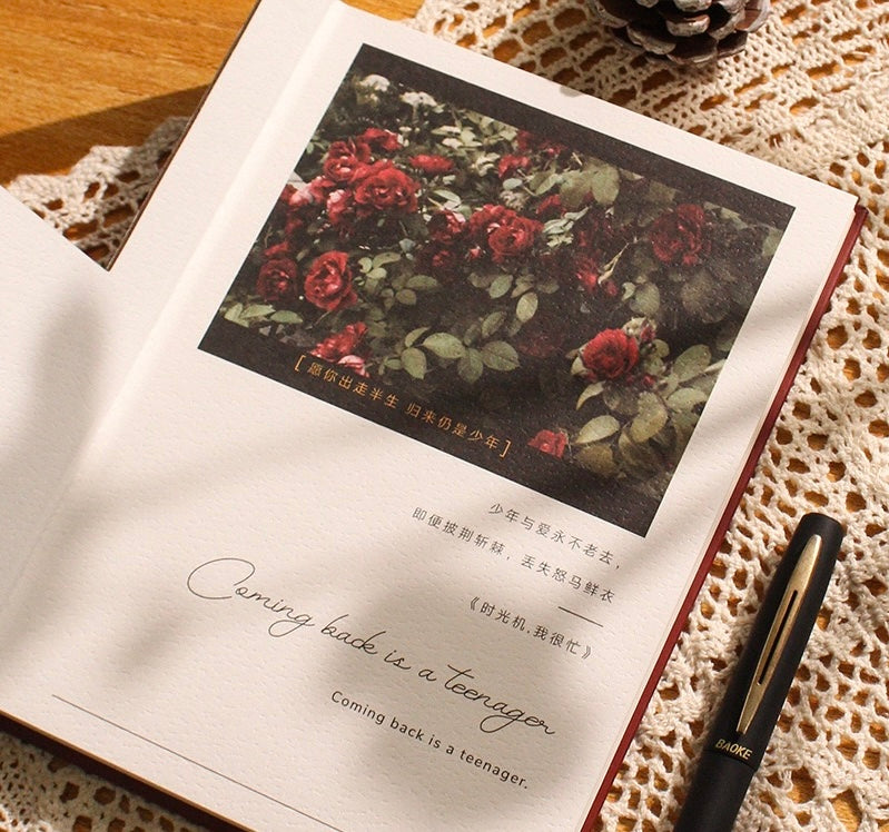 Vintage Artistic A5 Hardcover Lined Notebook