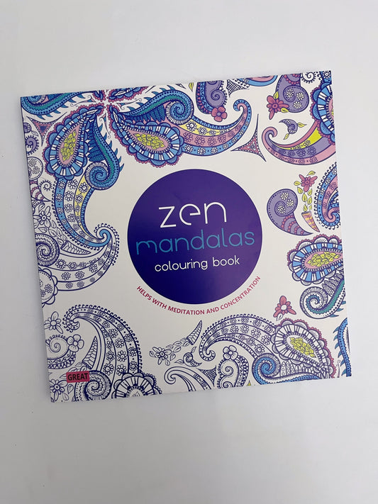 Large-sized Zen Mandalas Coloring Book (100 sheets)