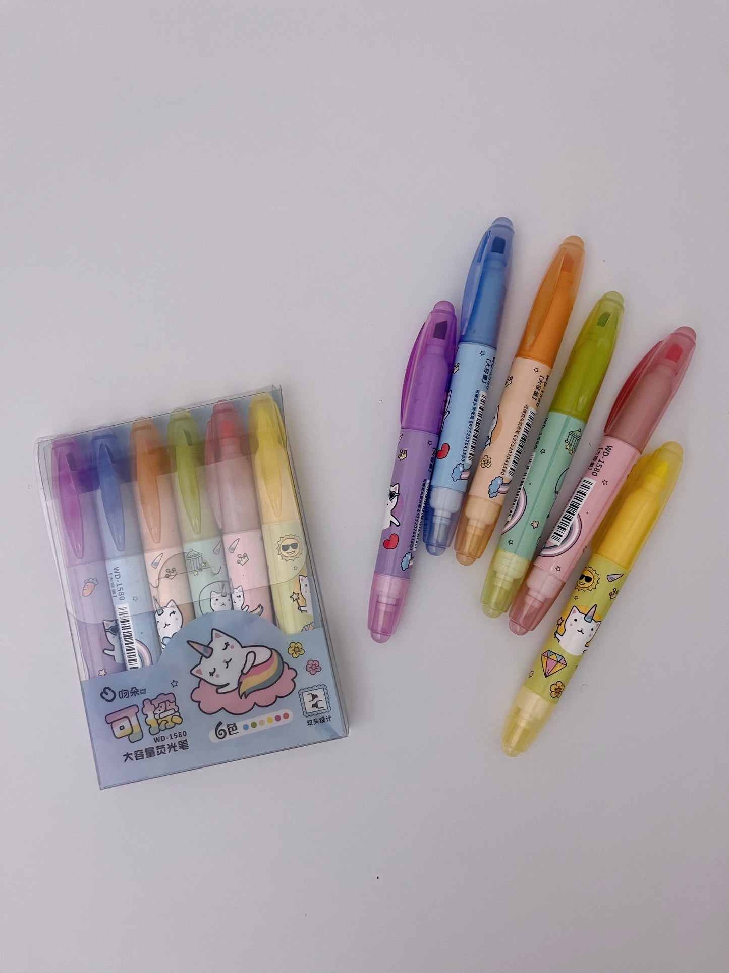 Erasable Highlighters Set (Double Tips) - ShopHaul