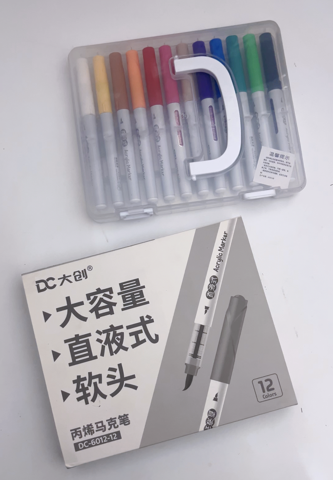 Acrylic Markers Set (12 pcs)