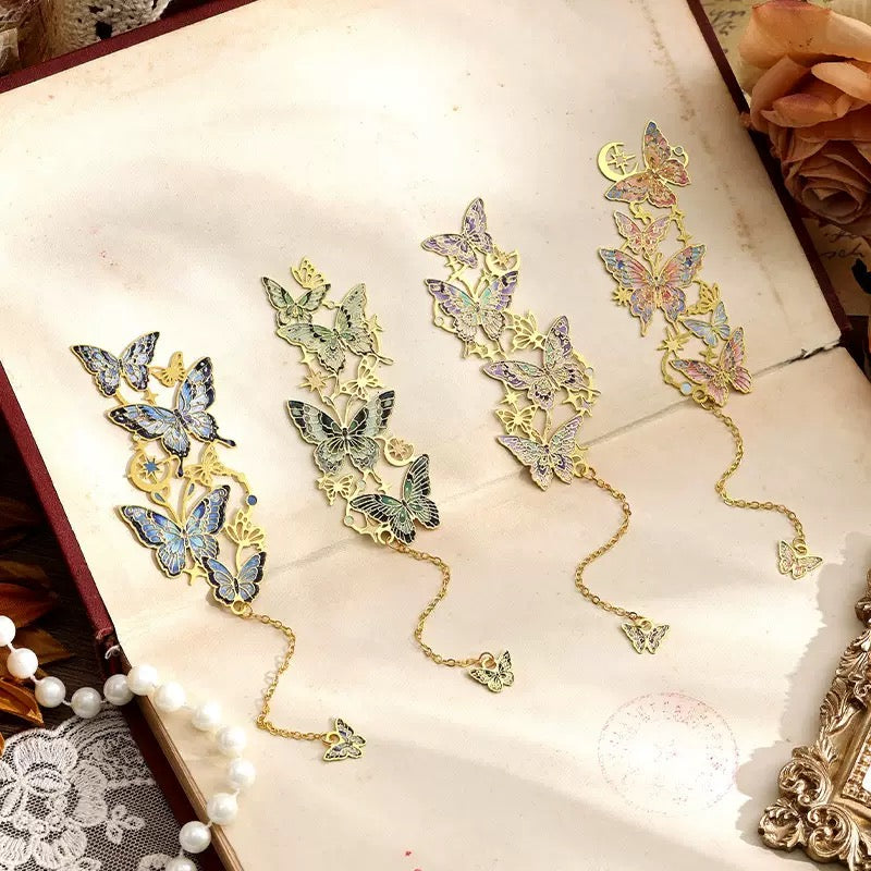 Butterfly Pendant Chain Bookmark